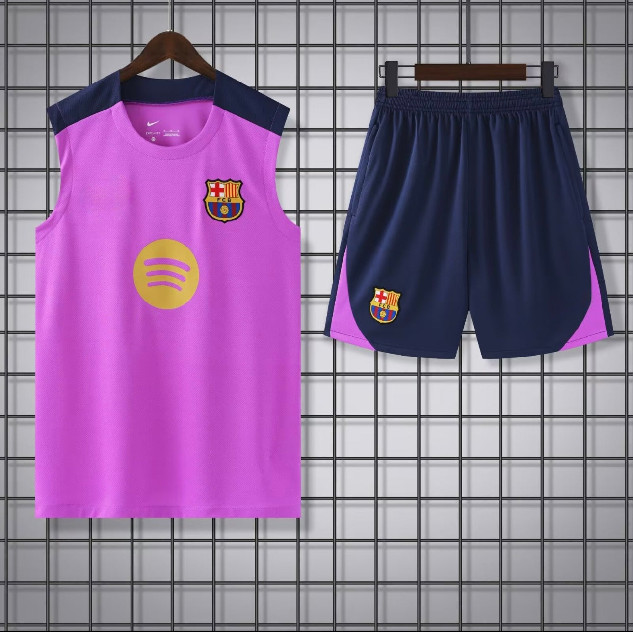 Barcelona Mouwloos Trainingssetje 25/26